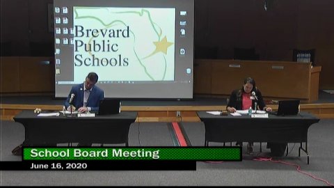 June 16, 2020 Board Meetings - Brevard Public Schools